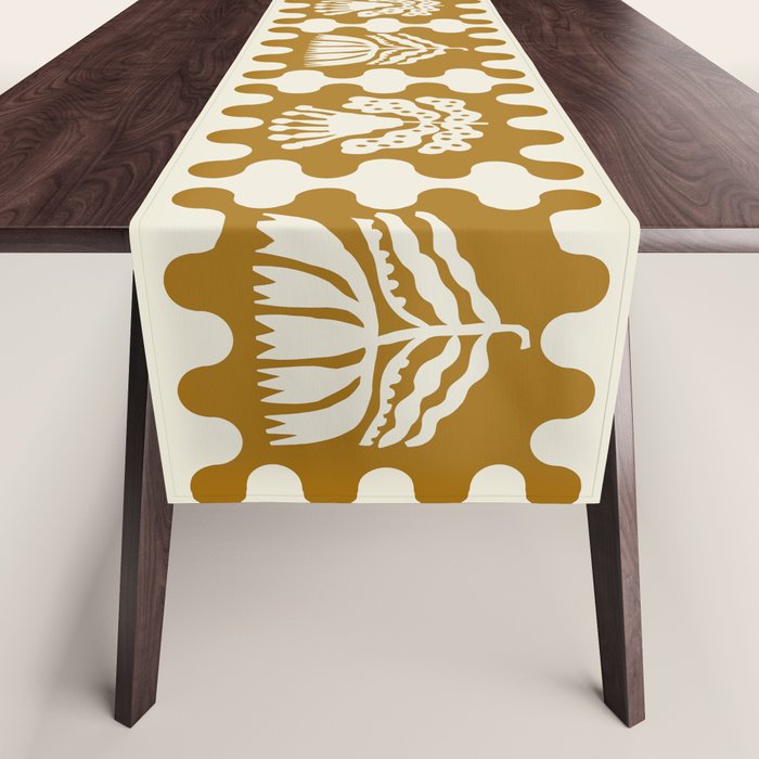 FOLKFLOWER MARIGOLD Table Runner Gallery Image 1