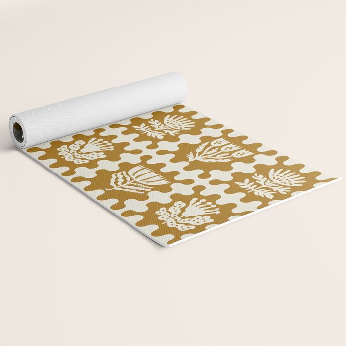 FOLKFLOWER MARIGOLD Yoga Mat Gallery Image 2