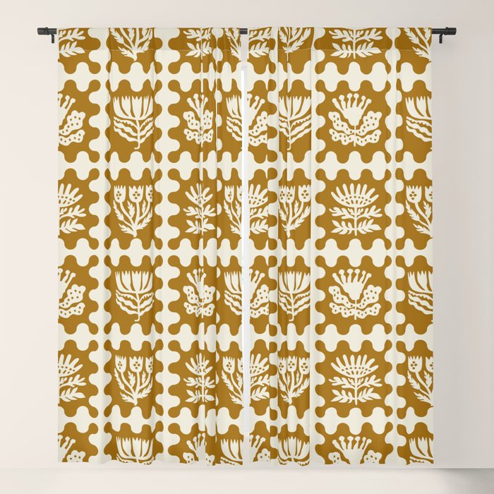 FOLKFLOWER MARIGOLD Window Curtain Gallery Image 1