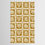 FOLKFLOWER MARIGOLD Tablecloth Gallery Image 2