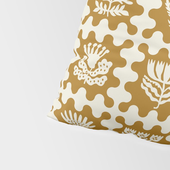 FOLKFLOWER MARIGOLD Pillow Sham Gallery Image 4