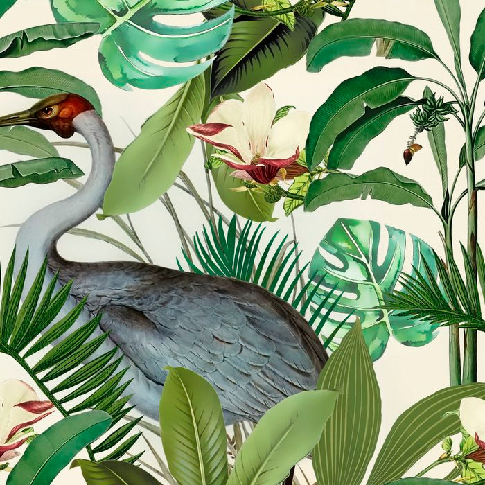 Tropical Heron Bird Rainforest Illustration Coffee Mug Gallery Image 2