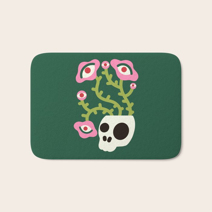 Spooky Flower Ideas Bath Mat Gallery Image 1