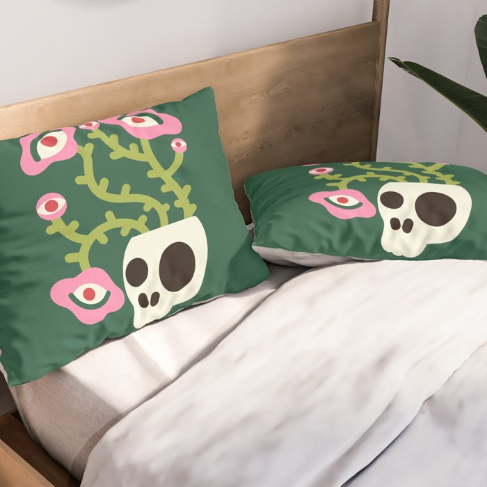 Spooky Flower Ideas Pillow Sham Gallery Image 2