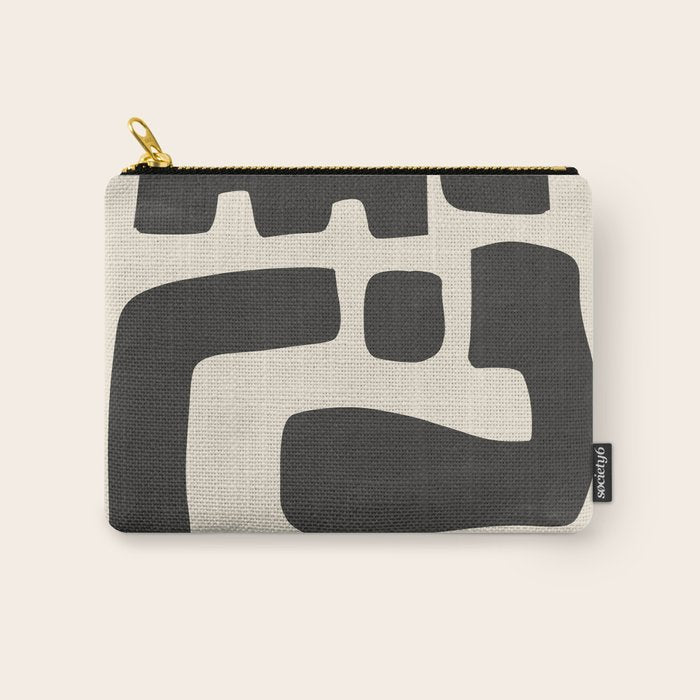 Modern Abstract Minimal Shapes 4 Carry All Pouch Gallery Image 1