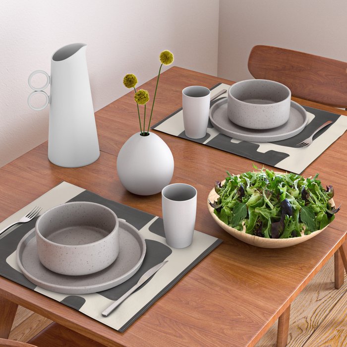 Modern Abstract Minimal Shapes 4 Placemat Gallery Image 2
