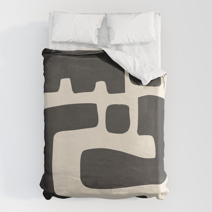 Modern Abstract Minimal Shapes 4 Duvet Cover Gallery Image 6