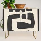 Modern Abstract Minimal Shapes 4 Credenza Gallery Image 1