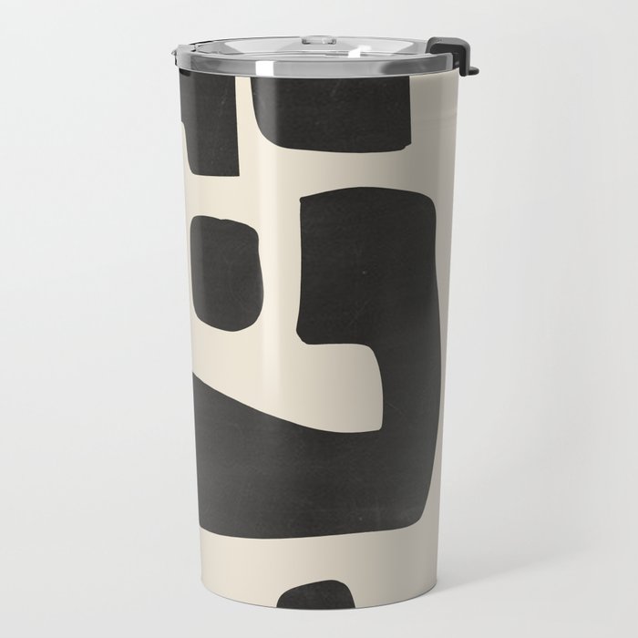 Modern Abstract Minimal Shapes 4 Travel Mug Gallery Image 2