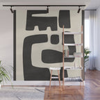 Modern Abstract Minimal Shapes 4 Wall Mural Gallery Image 1