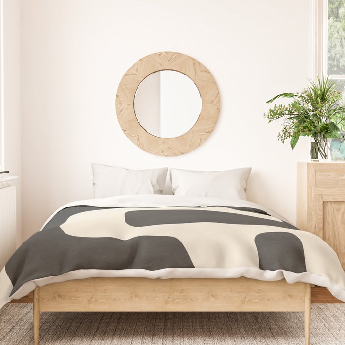 Modern Abstract Minimal Shapes 4 Duvet Cover Gallery Image 3