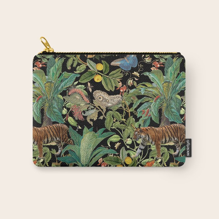TIGER IN THE DARK JUNGLE Carry All Pouch Gallery Image 1