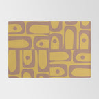 Midcentury Modern Piquet 7 Inspired by PANTONE 17 1230 Color of the Year Mocha Mousse Rug Gallery Image 2
