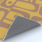 Midcentury Modern Piquet 7 Inspired by PANTONE 17 1230 Color of the Year Mocha Mousse Rug Gallery Image 4