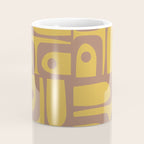 Midcentury Modern Piquet 7 Inspired by PANTONE 17 1230 Color of the Year Mocha Mousse Coffee Mug Gallery Image 4