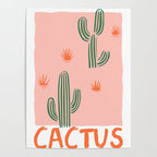 Hand drawn cactus plant doodle art Poster Gallery Image 4
