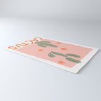 Hand drawn cactus plant doodle art Rug Gallery Image 3