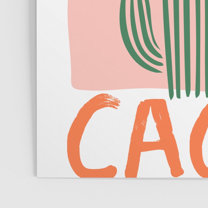 Hand drawn cactus plant doodle art Poster Gallery Image 3