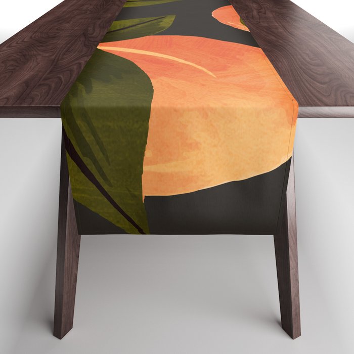 Peaches Botanical Art 1 Table Runner Gallery Image 1