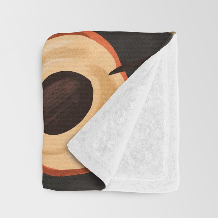 Peaches Botanical Art 1 Throw Blanket Gallery Image 3