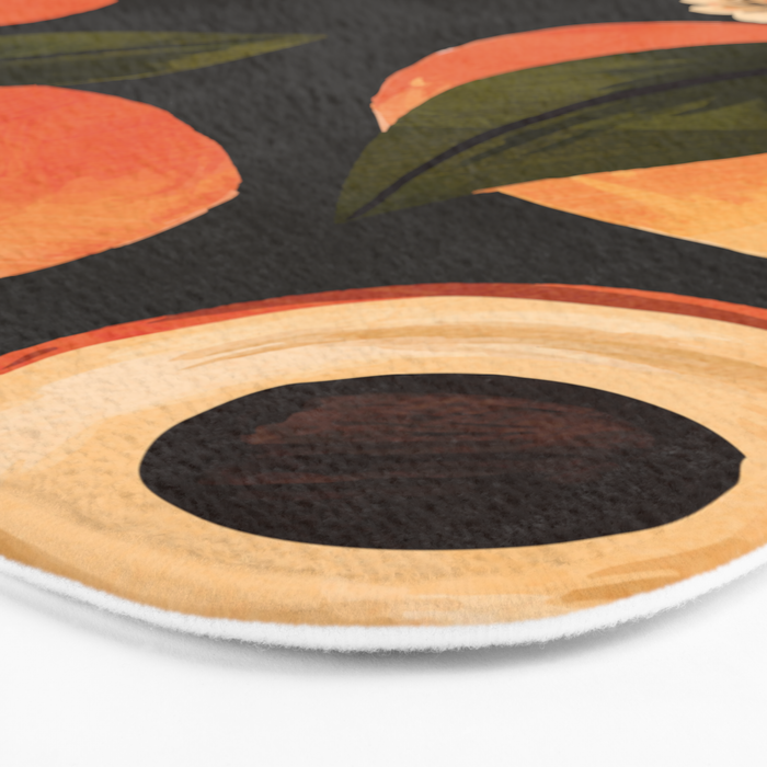Peaches Botanical Art 1 Bath Mat Gallery Image 3