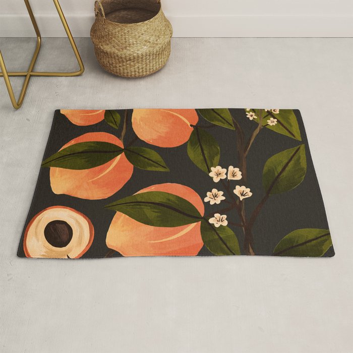 Peaches Botanical Art 1 Rug Gallery Image 1