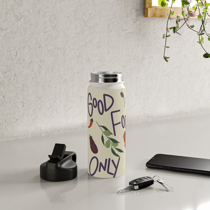Good Food Only Water Bottle Gallery Image 4