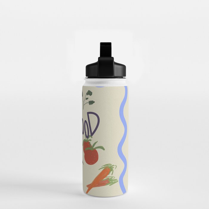 Good Food Only Water Bottle Gallery Image 2