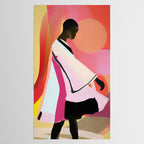 Abstract Art Sunset Girl 3 Tablecloth Gallery Image 2
