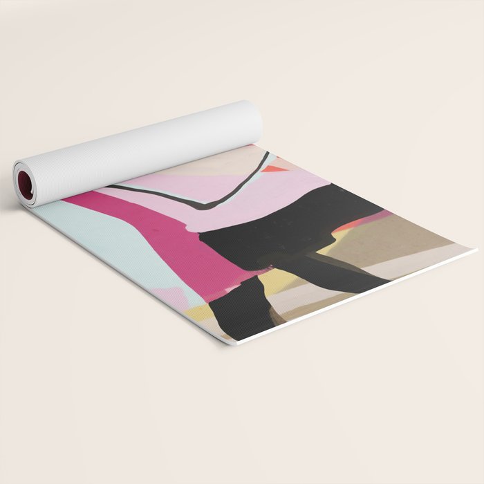 Abstract Art Sunset Girl 3 Yoga Mat Gallery Image 2