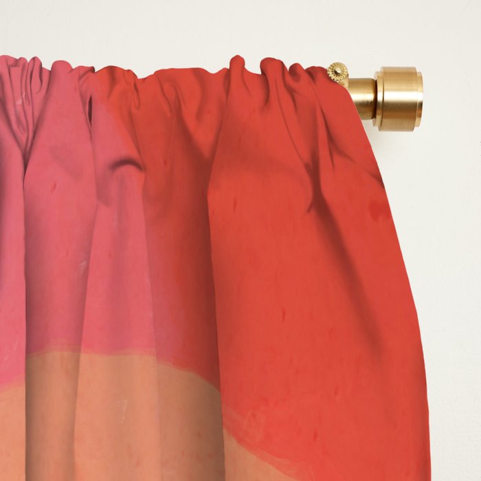 Abstract Art Sunset Girl 3 Window Curtain Gallery Image 2