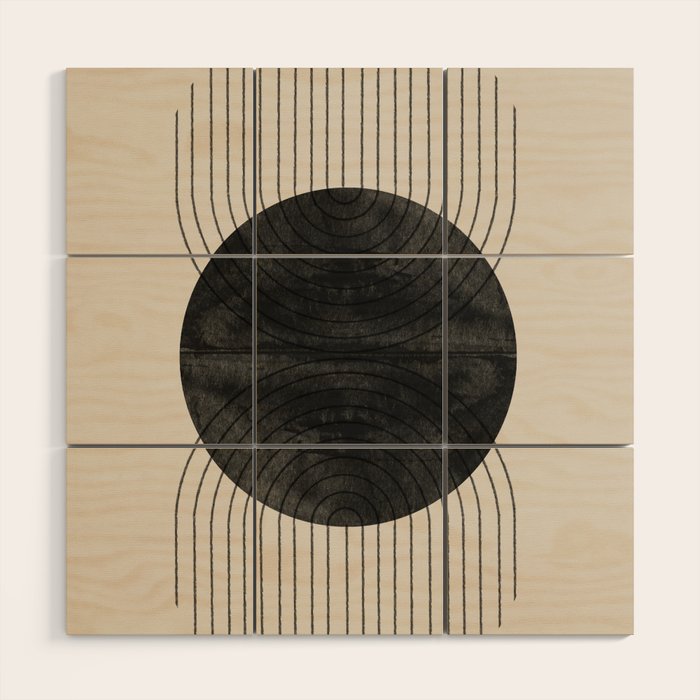 Midcentury Modern Decor Wood Wall Art Gallery Image 1
