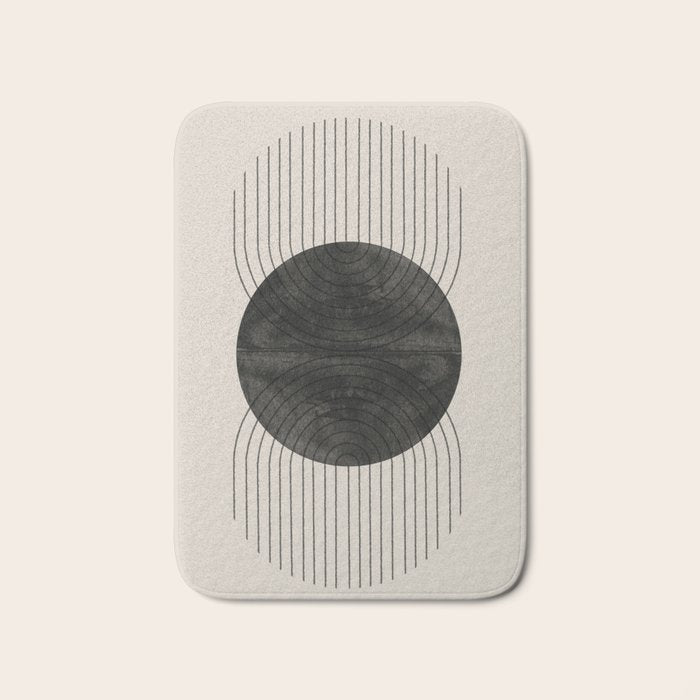 Midcentury Modern Decor Bath Mat Gallery Image 1
