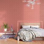 Vintage flower postage stamp pattern Wallpaper Gallery Image 3