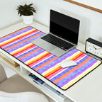 Colorful tye&die stripes Desk Mat Gallery Image 2