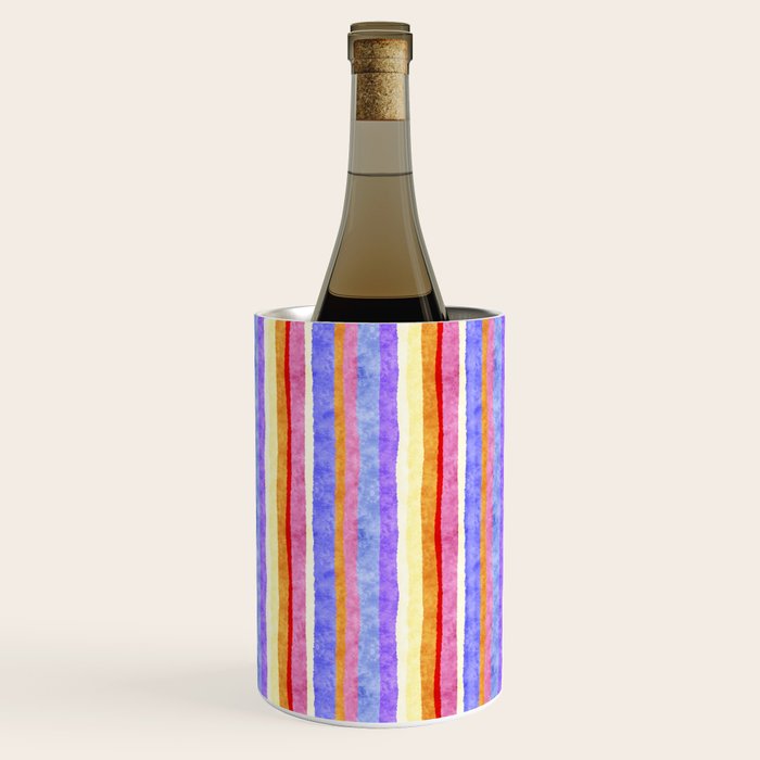 Colorful tye&die stripes Wine Chiller Gallery Image 1