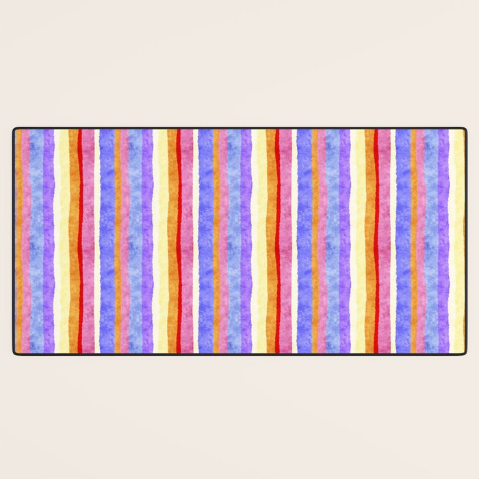 Colorful tye&die stripes Desk Mat Gallery Image 3