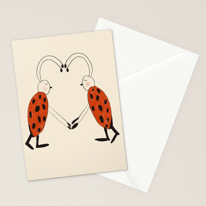 Lovebugs Stationery Card Gallery Image 2