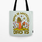 Home Is Wherever Dad Is Tote Bag Gallery Image 1