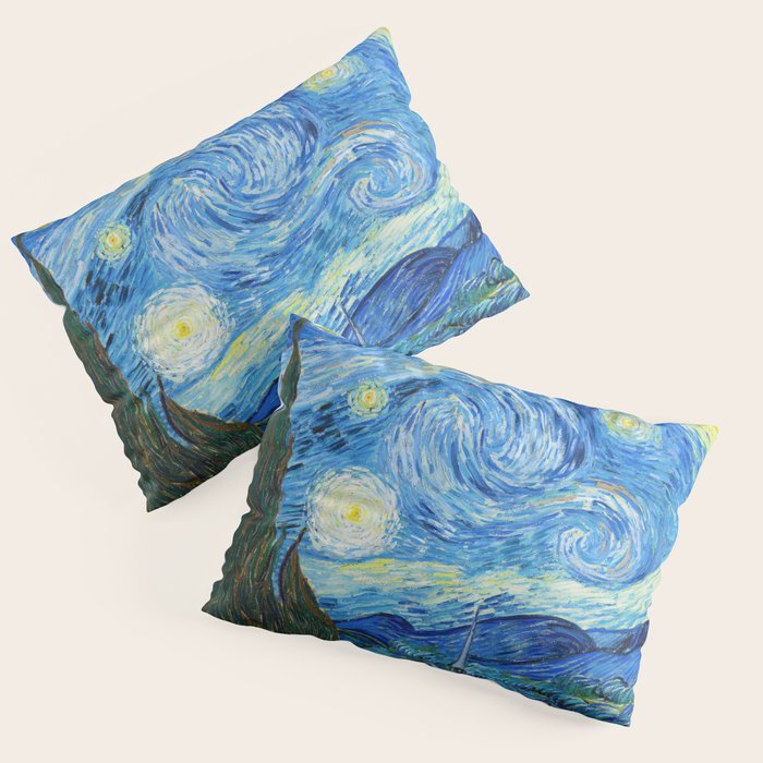 Vincent van Gogh Starry Night Pillow Sham Gallery Image 1