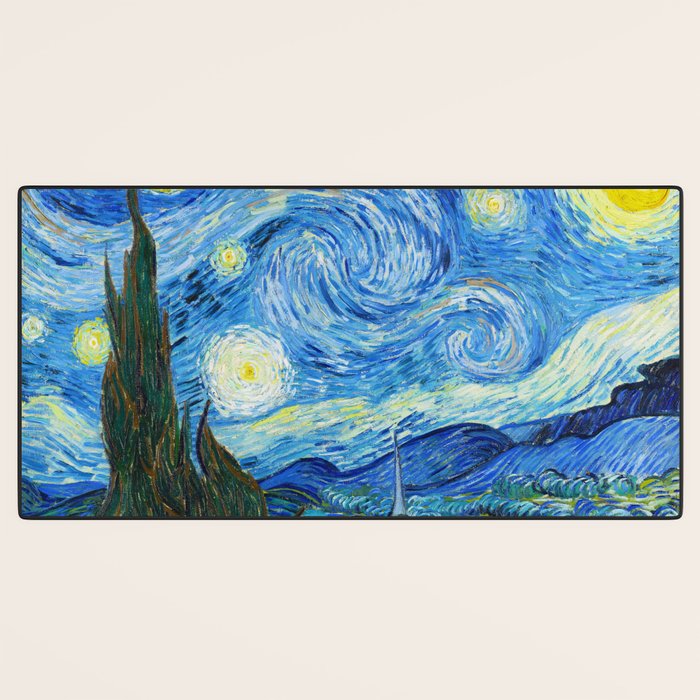 Vincent van Gogh Starry Night Desk Mat Gallery Image 3