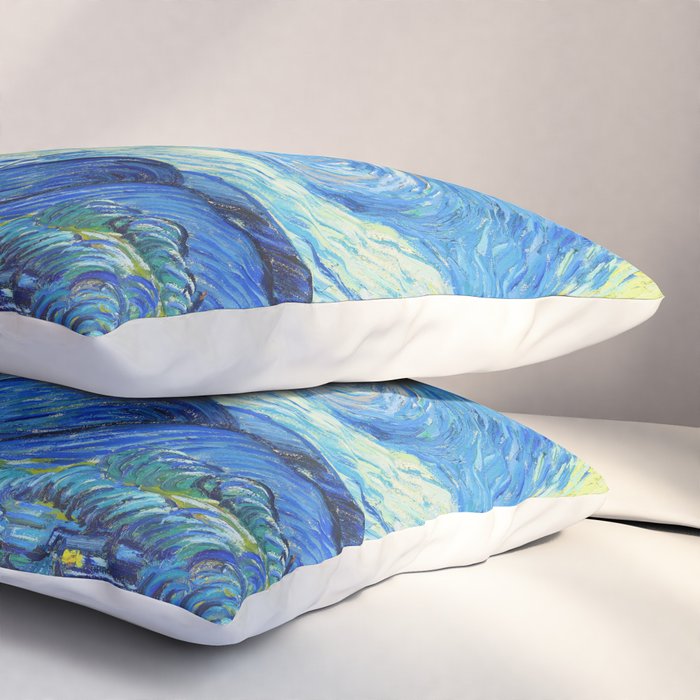 Vincent van Gogh Starry Night Pillow Sham Gallery Image 3