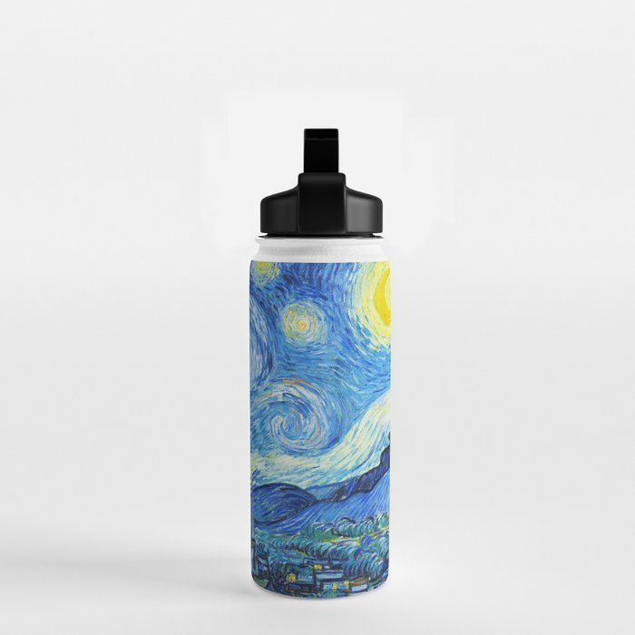 Vincent van Gogh Starry Night Water Bottle Gallery Image 2