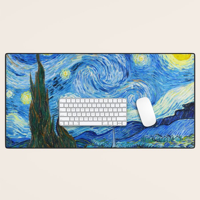 Vincent van Gogh Starry Night Desk Mat Gallery Image 1