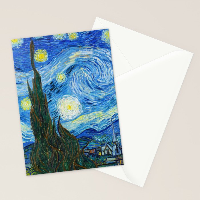 Vincent van Gogh Starry Night Stationery Card Gallery Image 2