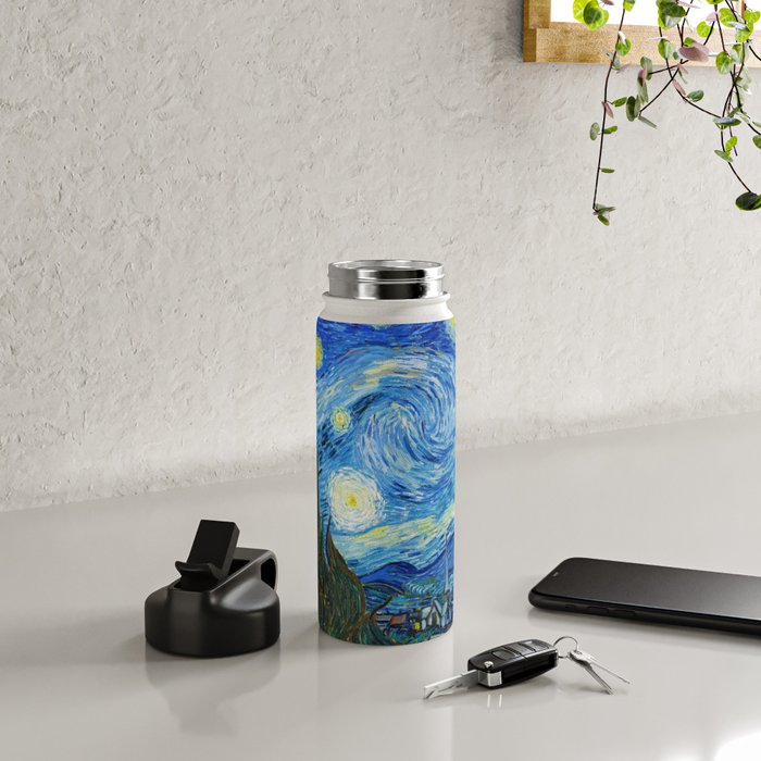 Vincent van Gogh Starry Night Water Bottle Gallery Image 4