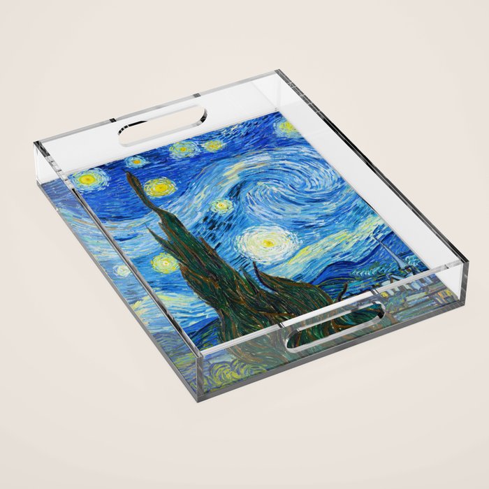 Vincent van Gogh Starry Night Acrylic Tray Gallery Image 1