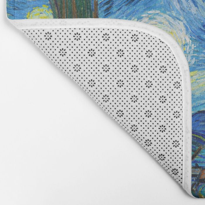 Vincent van Gogh Starry Night Bath Mat Gallery Image 2