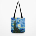 Vincent van Gogh Starry Night Tote Bag Gallery Image 2