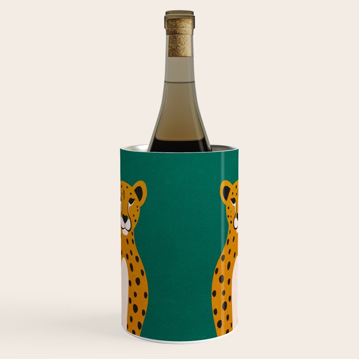 The Stare: Marigold Cheetah Wine Chiller Gallery Image 1